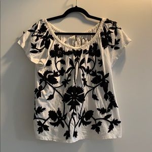 Free people embroidered off the shoulder top